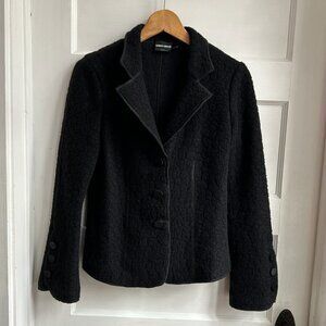 Georgio Armani Black Boucle Jacket